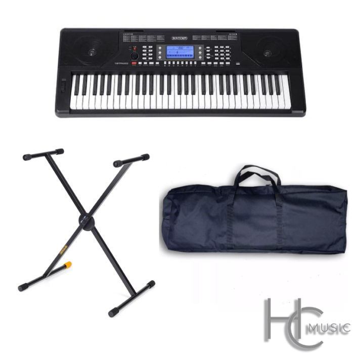 Pack Bontempi NU002 + Funda HC Bags + Atril Hercules