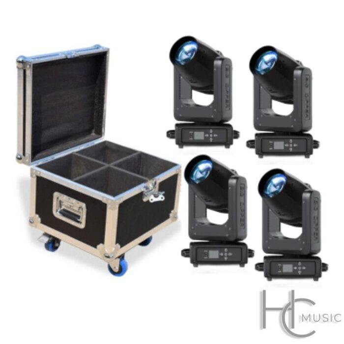 Kit 4 Cabezas Moviles Beam 7R Big Dipper  CLB260K + Case